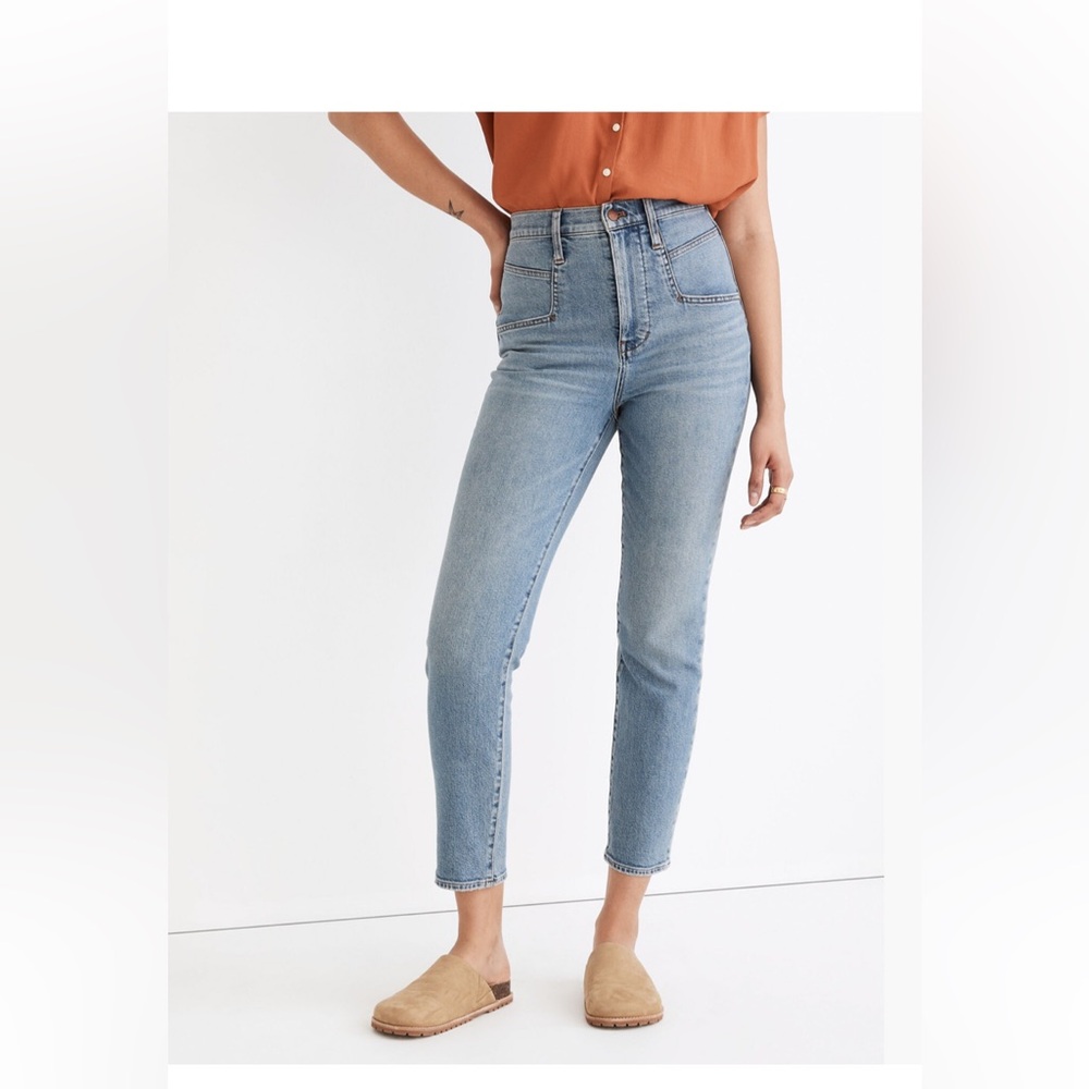 Madewell Florian Momjeans with Yolk Western Pockets